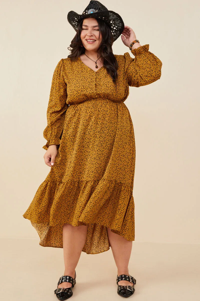 Womens Printed Button Down Maxi Dress sold by Hayden product image thumbnail 2