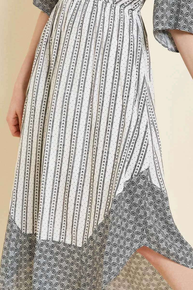 Womens Printed Surplice Midi Dress sold by Hayden product image thumbnail 4