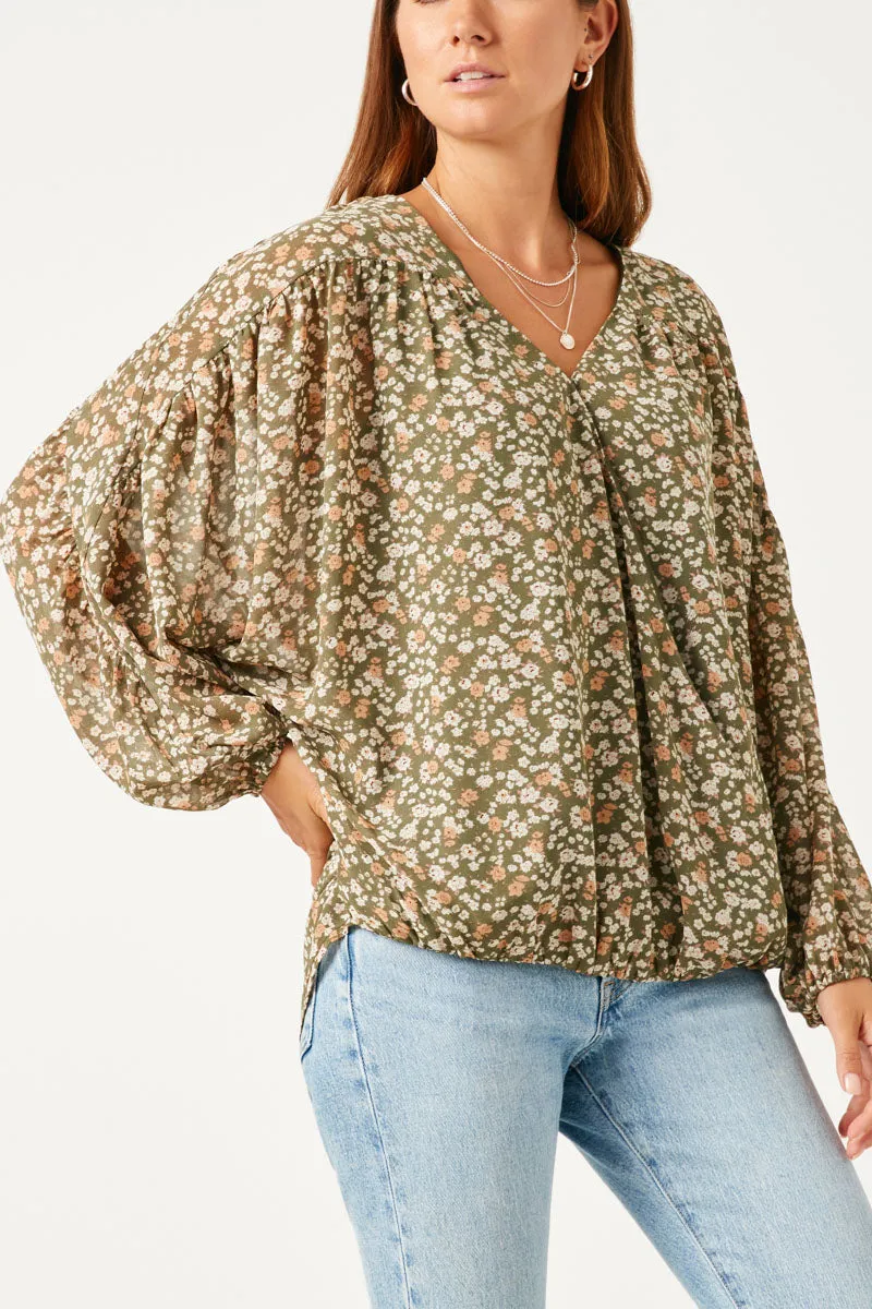 Womens Dolman Sleeve Surplice Neck Top sold by Hayden product image thumbnail 5