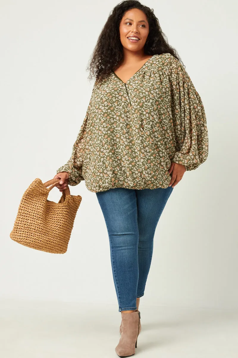 Womens Dolman Sleeve Surplice Neck Top sold by Hayden product image thumbnail 2