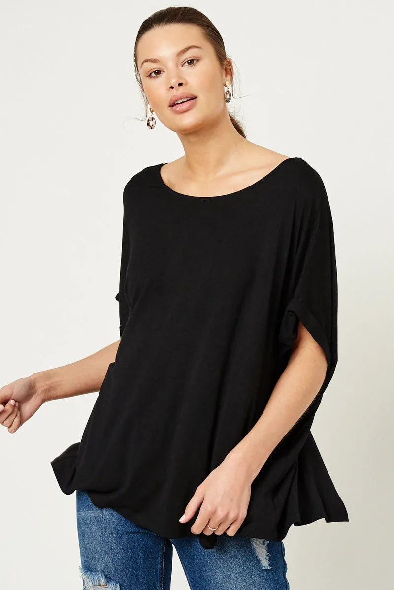 Womens Knit Draped Back Top sold by Hayden