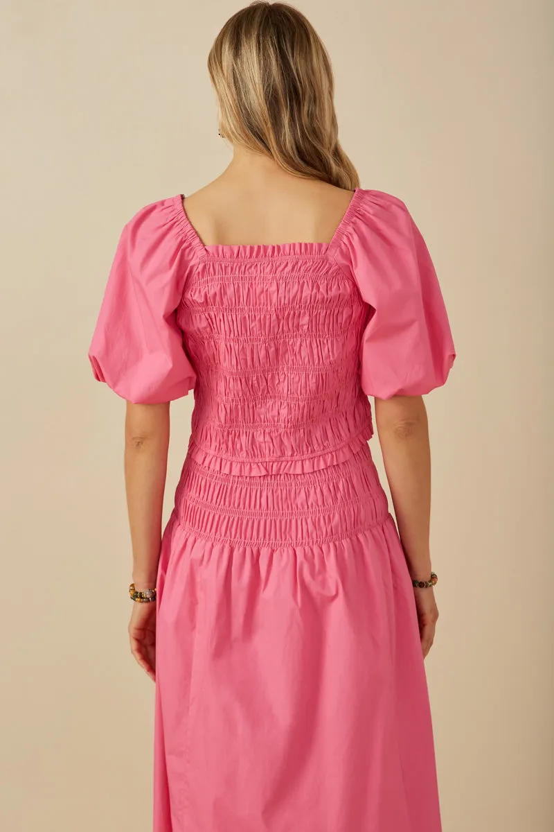 Womens Loose Smocked Puff Sleeve Top sold by Hayden product image thumbnail 5