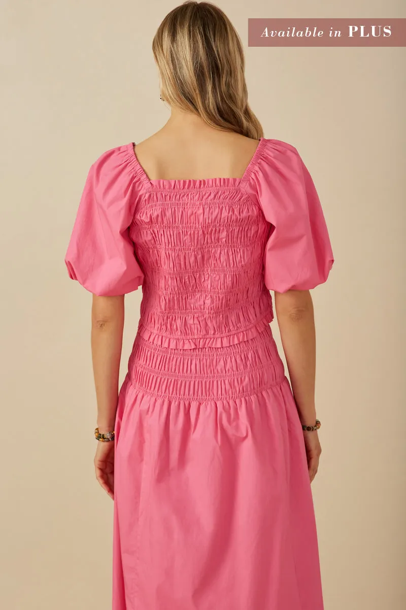 Womens Loose Smocked Puff Sleeve Top sold by Hayden product image thumbnail 4