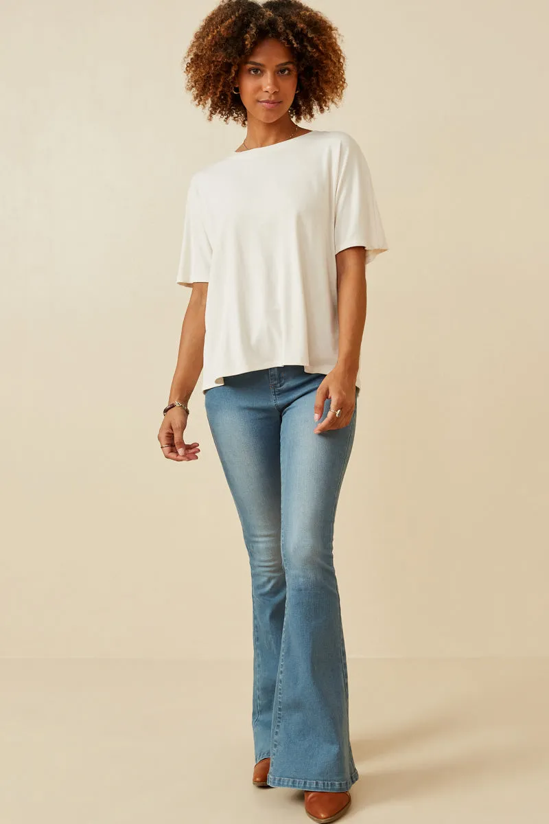 Womens Dolman Sleeve Twist Back Knit Top sold by Hayden product image thumbnail 2