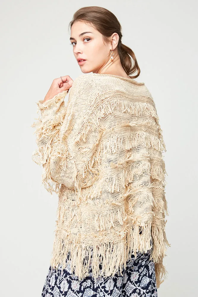 Womens Fringe Tiered Sweater sold by Hayden product image thumbnail 2