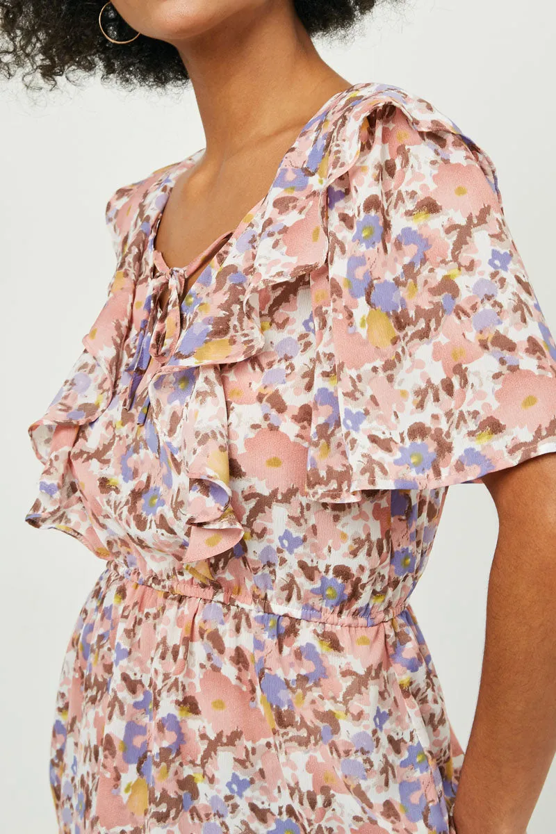 Womens Exaggerated Ruffle Peplum Top sold by Hayden product image thumbnail 3