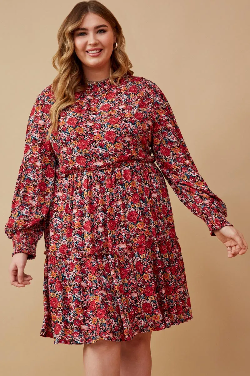 Womens Floral Print Smock Detailed Dress sold by Hayden product image thumbnail 2