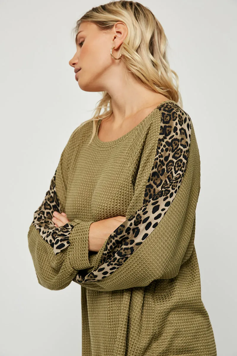 Womens Leopard Knit Top sold by Hayden product image thumbnail 3