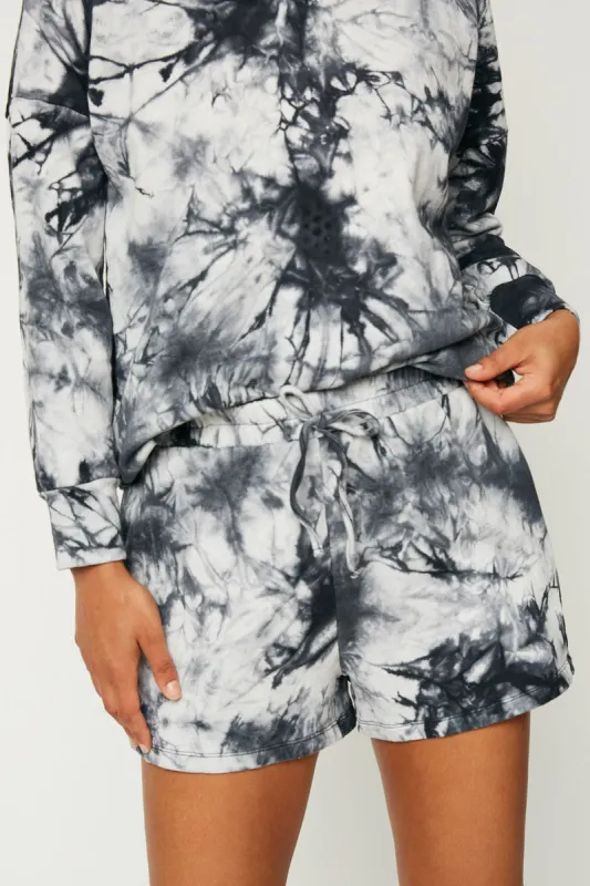 Womens Tie Dye French Terry Knit Short sold by Hayden