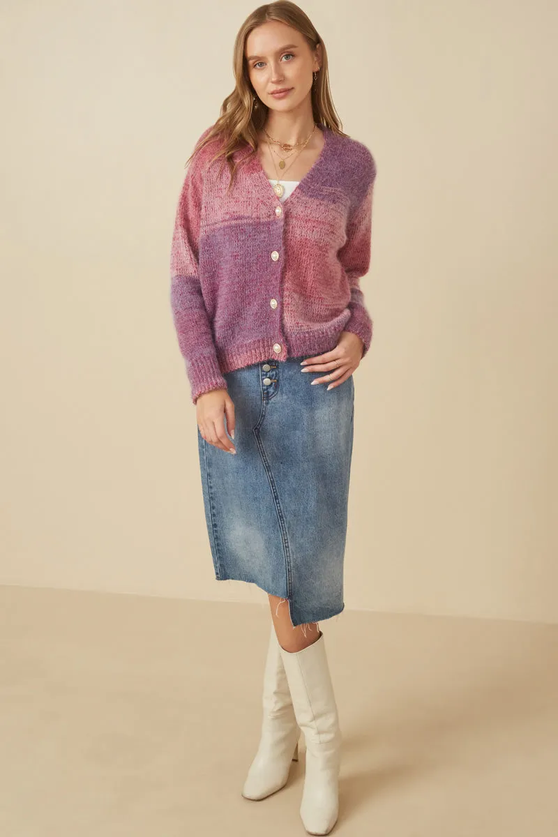 Womens Lurex Mix Statement Button Cropped Sweater Cardigan sold by Hayden product image thumbnail 3