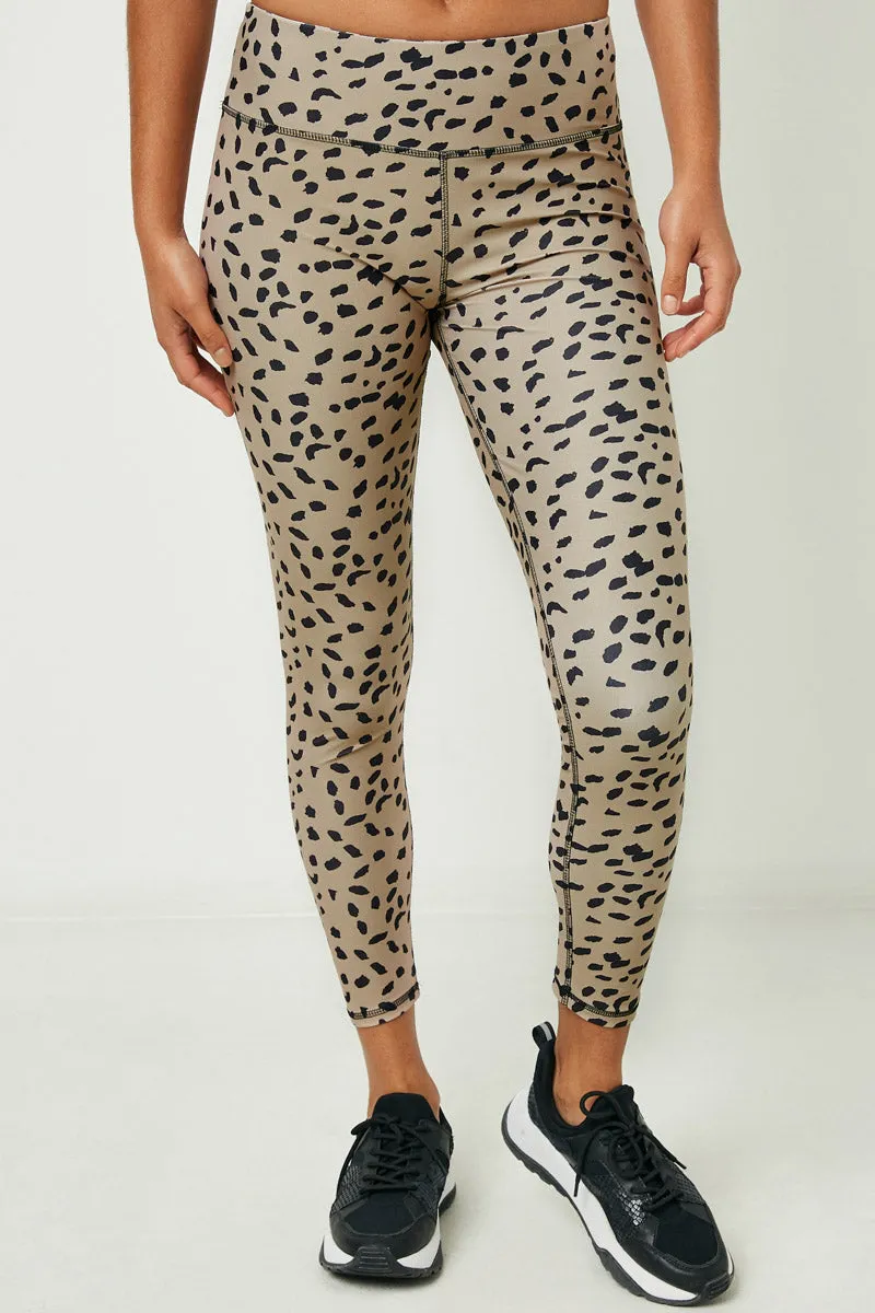 Womens Abstract Dotted Active Leggings sold by Hayden product image thumbnail 4
