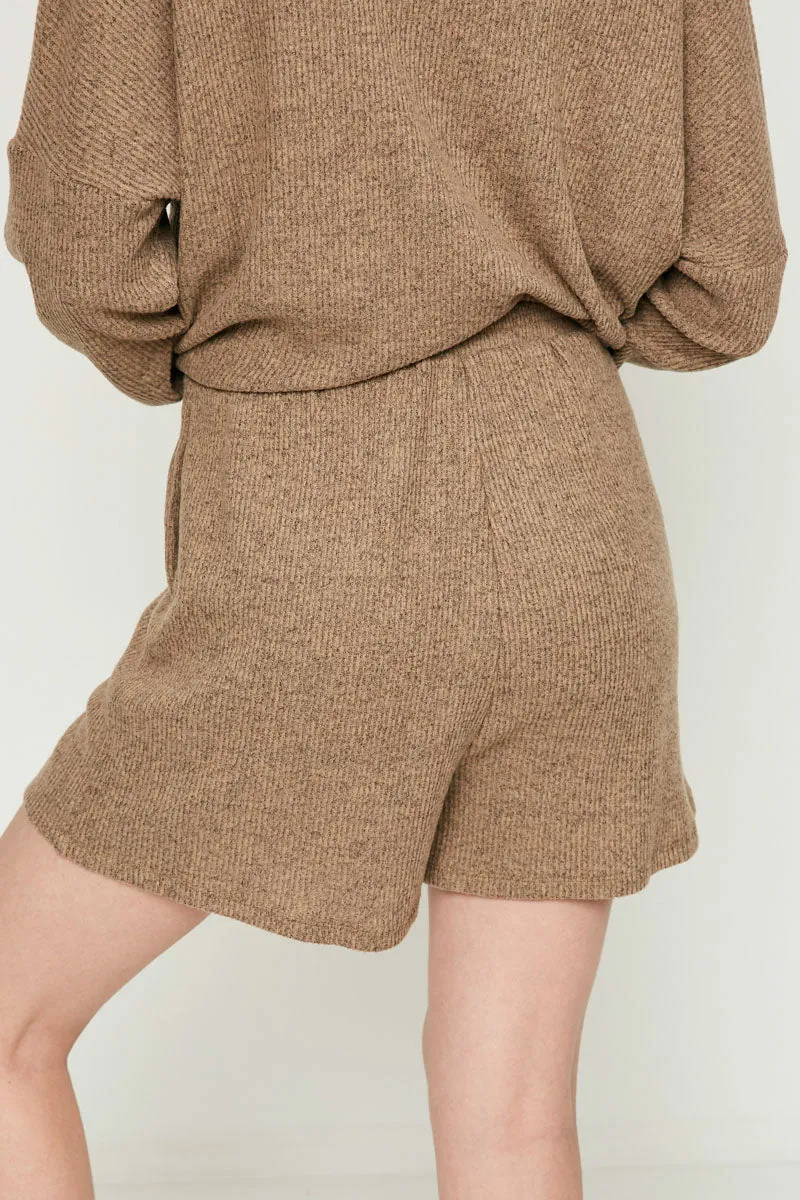 Womens Ribbed Knit Shorts sold by Hayden product image thumbnail 4