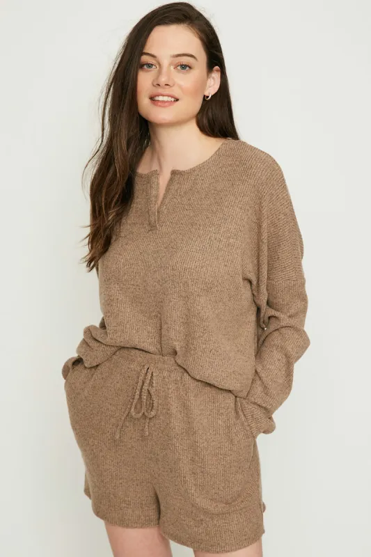 Womens Ribbed Knit Shorts sold by Hayden