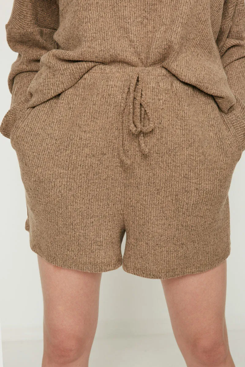 Womens Ribbed Knit Shorts sold by Hayden product image thumbnail 2