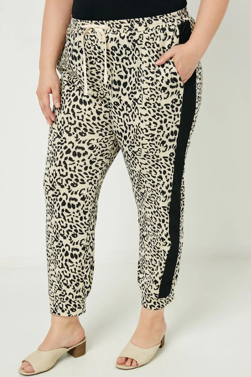 Womens Leopard Contrast Joggers sold by Hayden product image thumbnail 5