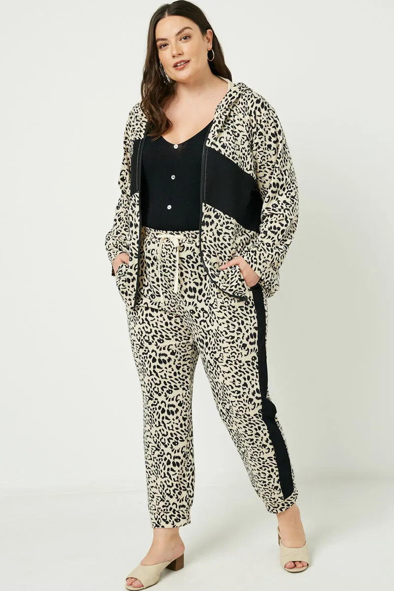 Womens Leopard Contrast Joggers sold by Hayden product image thumbnail 2