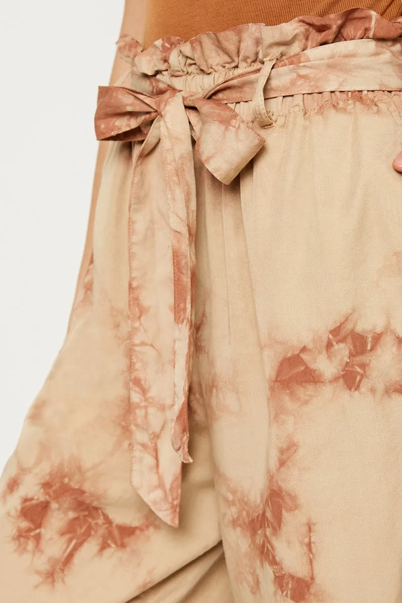 Womens Garment Tie-Dye Paper Bag Trousers sold by Hayden product image thumbnail 3