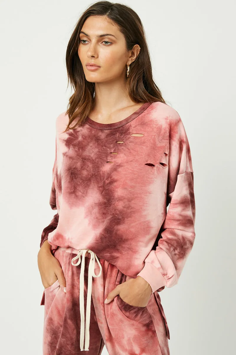 Womens Tie-Dye Crew Neck Sweater sold by Hayden product image thumbnail 2