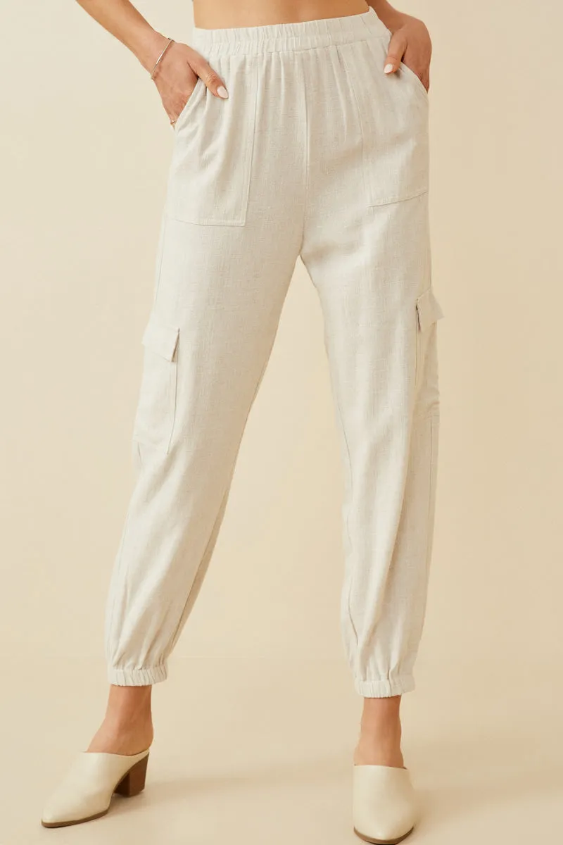 Womens Textured Patch Pocket Cargo Joggers sold by Hayden