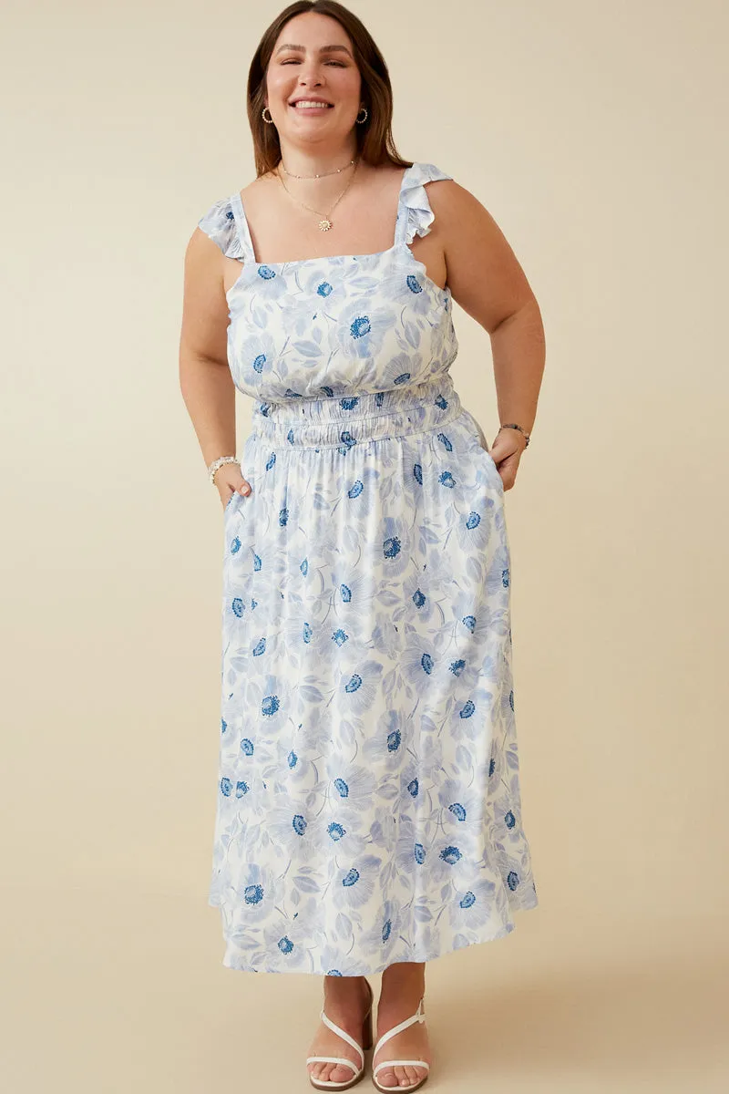 Womens Island Floral Ruffled Strap Dress sold by Hayden product image thumbnail 5