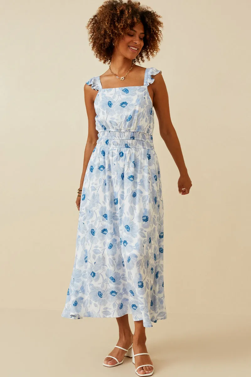 Womens Island Floral Ruffled Strap Dress sold by Hayden product image thumbnail 3