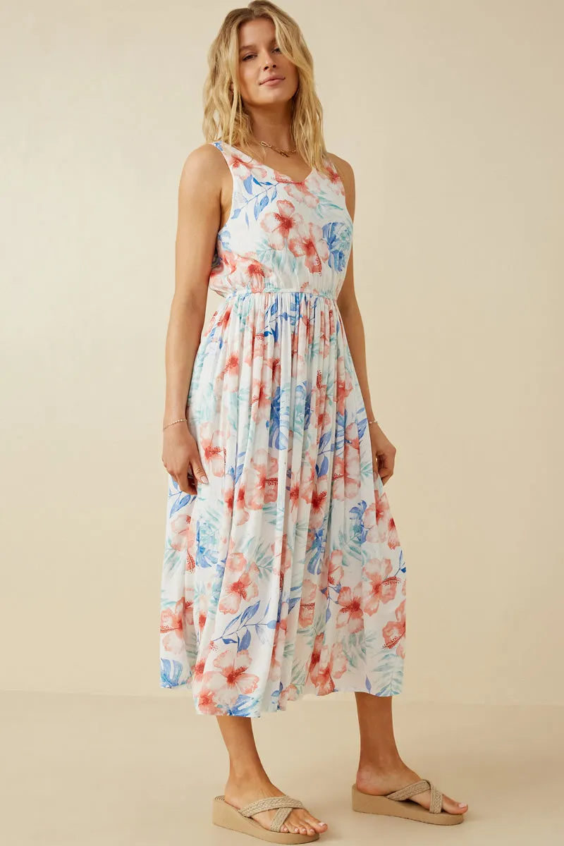 Women Romantic Floral Midi Dress sold by Hayden product image thumbnail 3