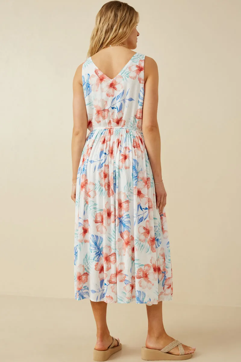 Women Romantic Floral Midi Dress sold by Hayden product image thumbnail 4