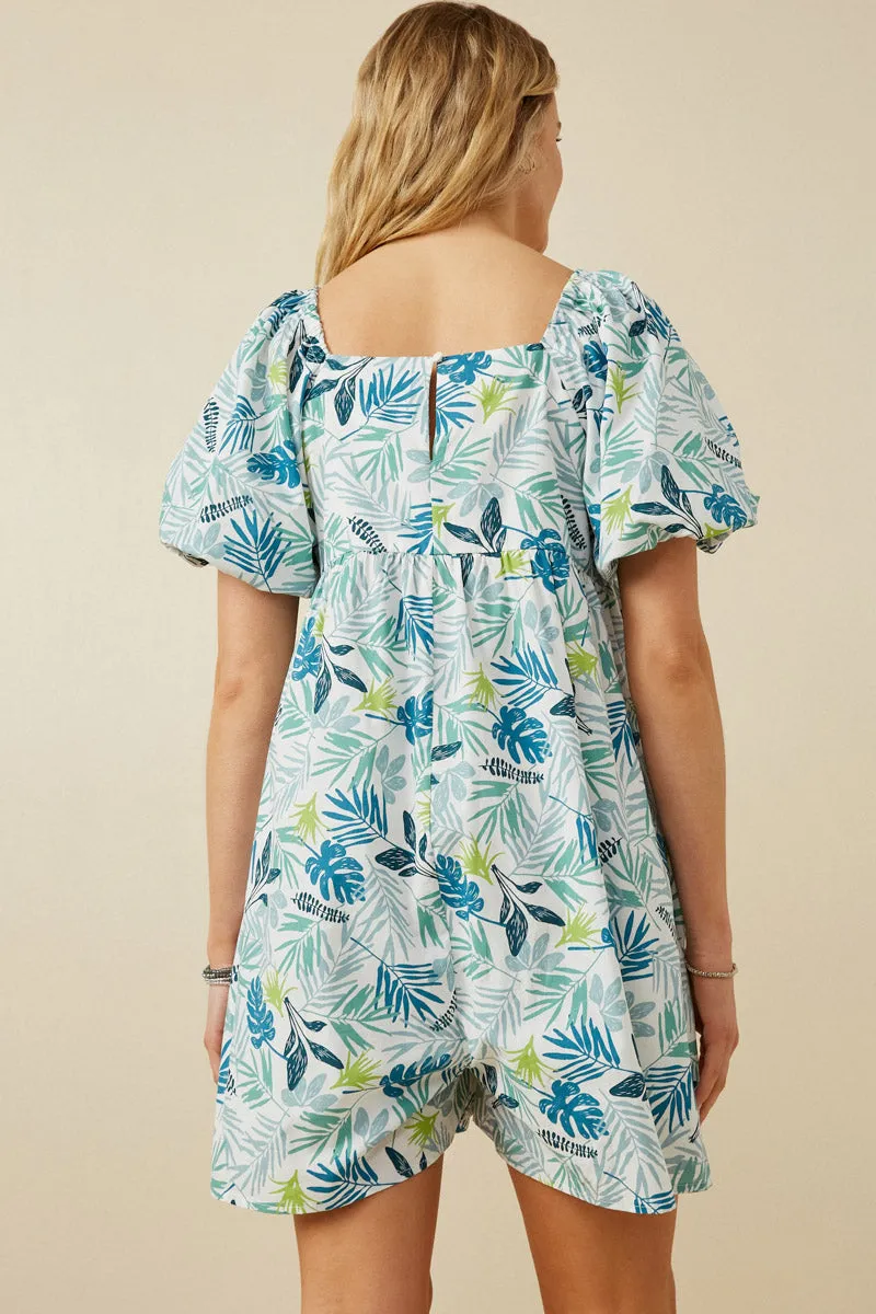Womens Botanical Print Square Neck Romper sold by Hayden product image thumbnail 5
