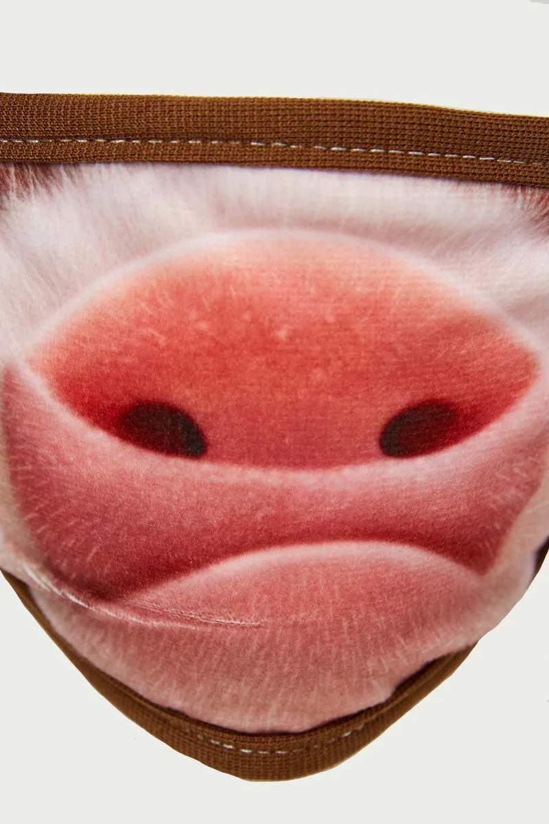 Womens Pig Print Face Mask sold by Hayden product image thumbnail 3