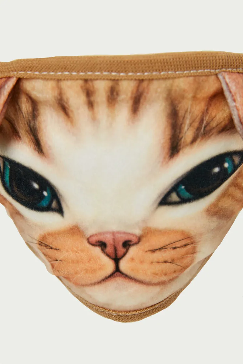 Womens Cat Print Face Mask sold by Hayden product image thumbnail 3
