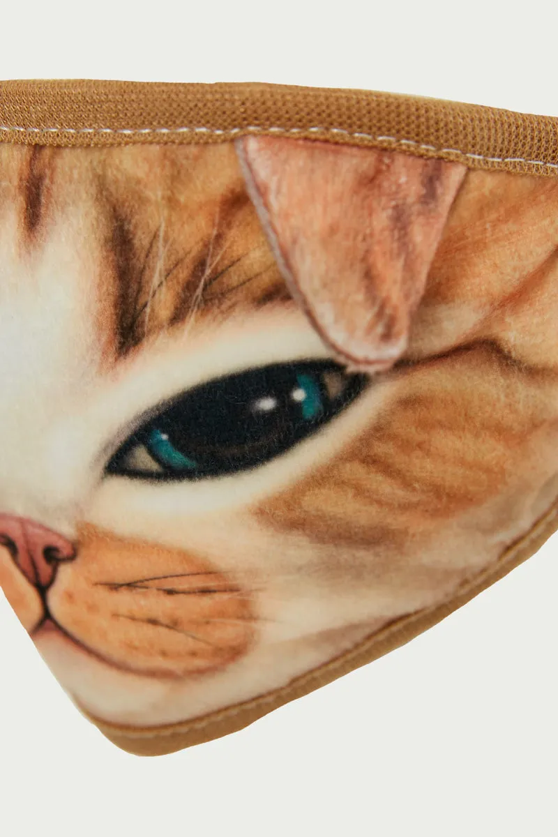 Womens Cat Print Face Mask sold by Hayden product image thumbnail 4