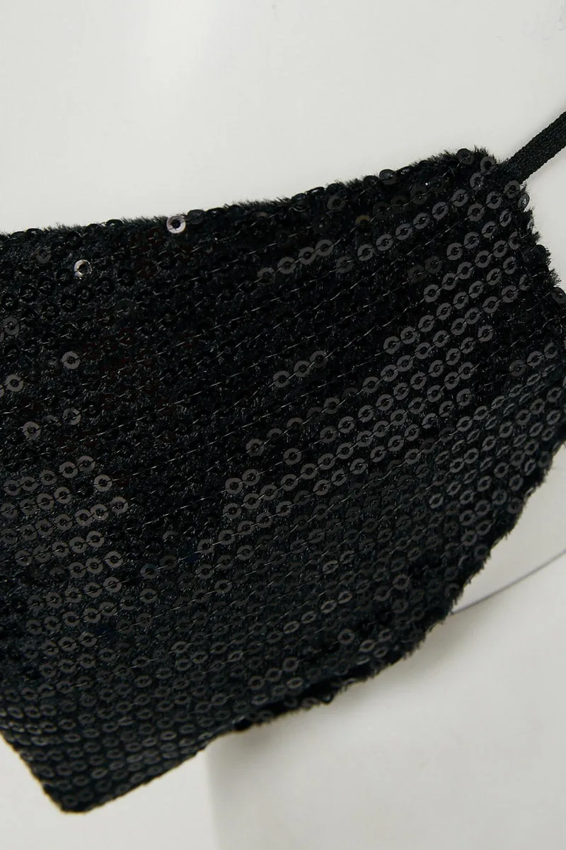 Womens Sequin Face Mask sold by Hayden product image thumbnail 4