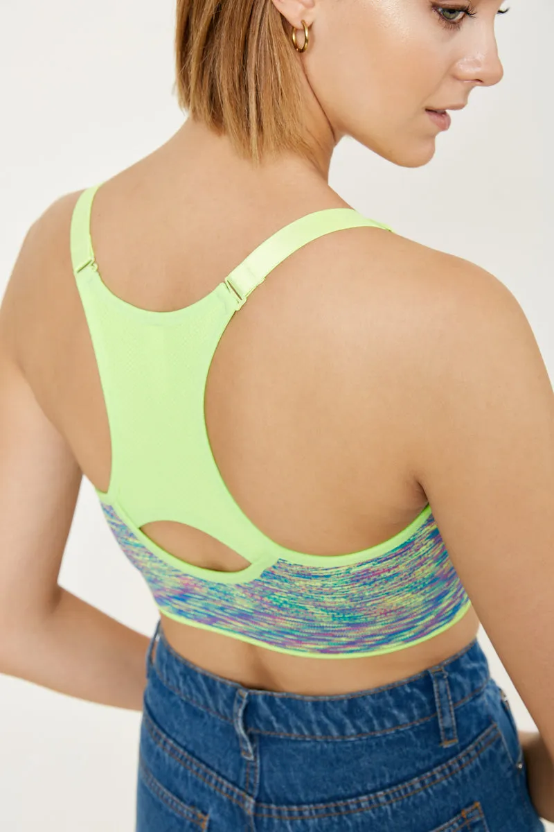 Womens Heathered Racerback Sports Bra sold by Hayden product image thumbnail 5