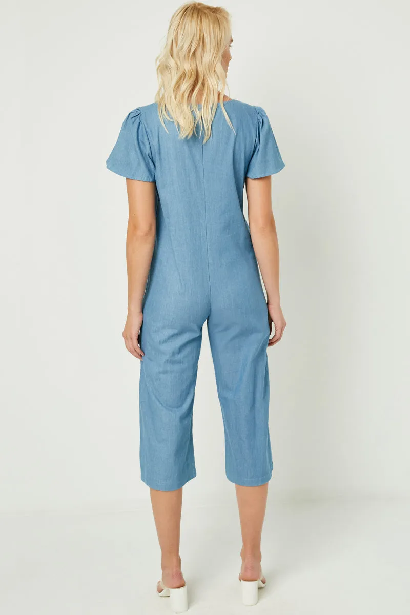 Womens Chambray Wide Leg Jumper sold by Hayden product image thumbnail 3