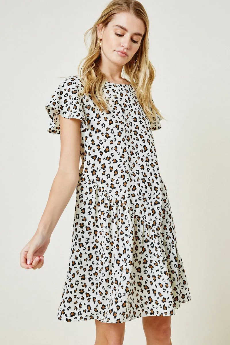 Womens Leopard Swing Dress sold by Hayden product image thumbnail 3