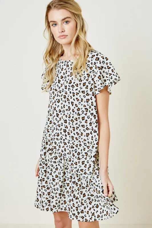 Womens Leopard Swing Dress sold by Hayden