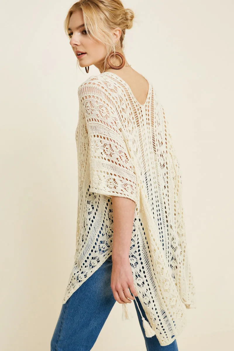 Womens Sweater Knit Poncho sold by Hayden product image thumbnail 2