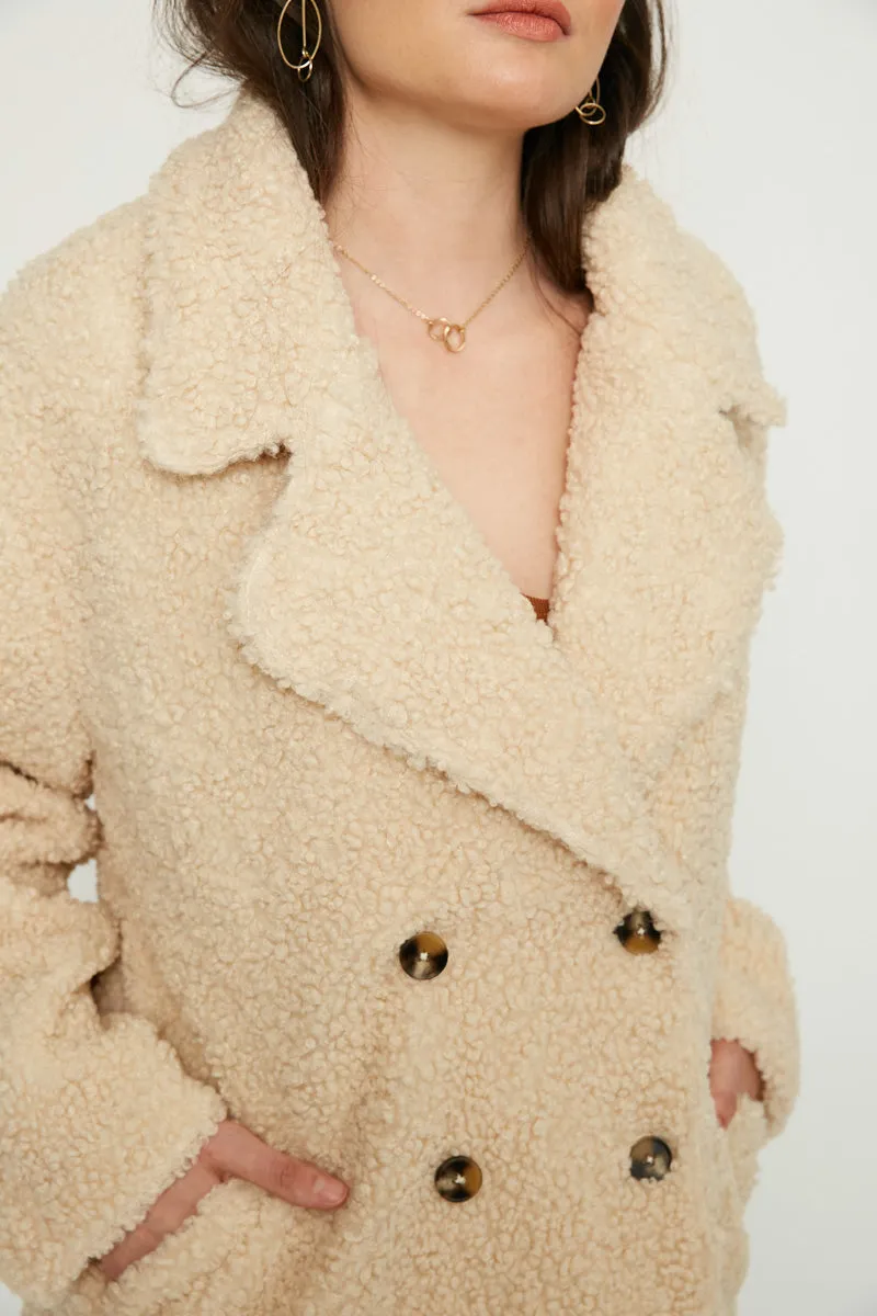 Womens Boucle Textured Double Breasted Jacket sold by Hayden product image thumbnail 3