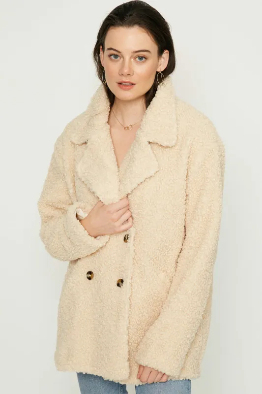 Womens Boucle Textured Double Breasted Jacket sold by Hayden