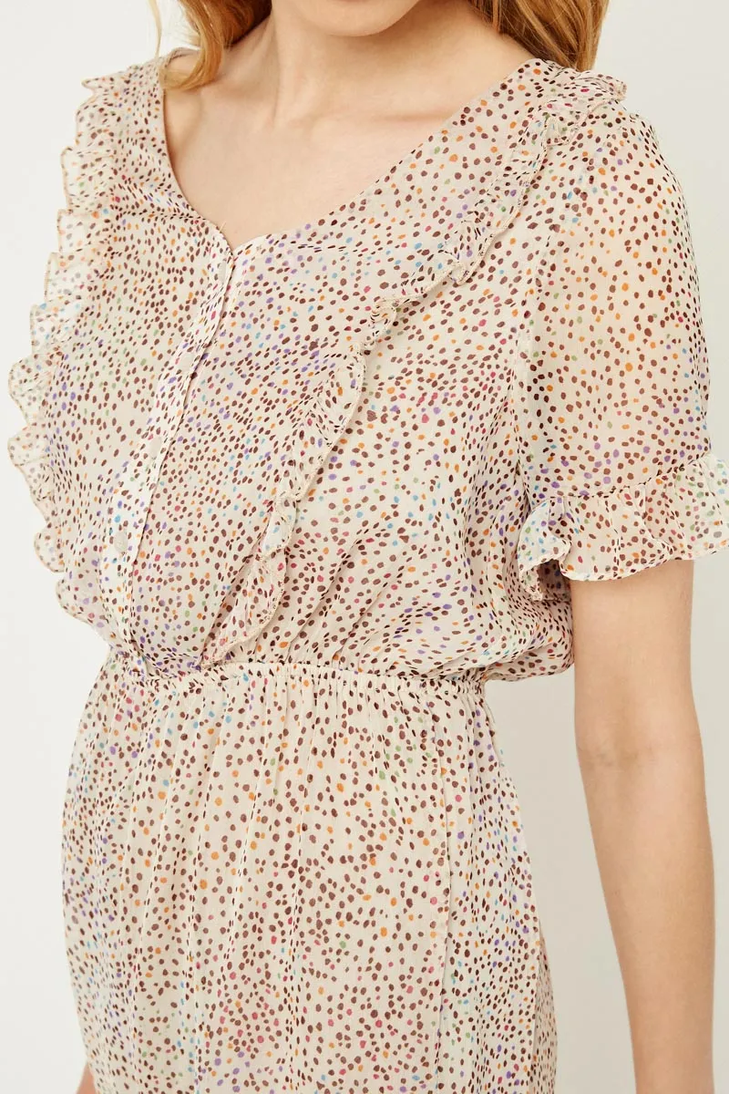 Womens Dotted Romper sold by Hayden product image thumbnail 3