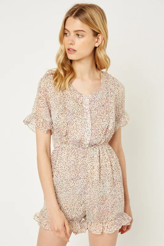 Womens Dotted Romper sold by Hayden