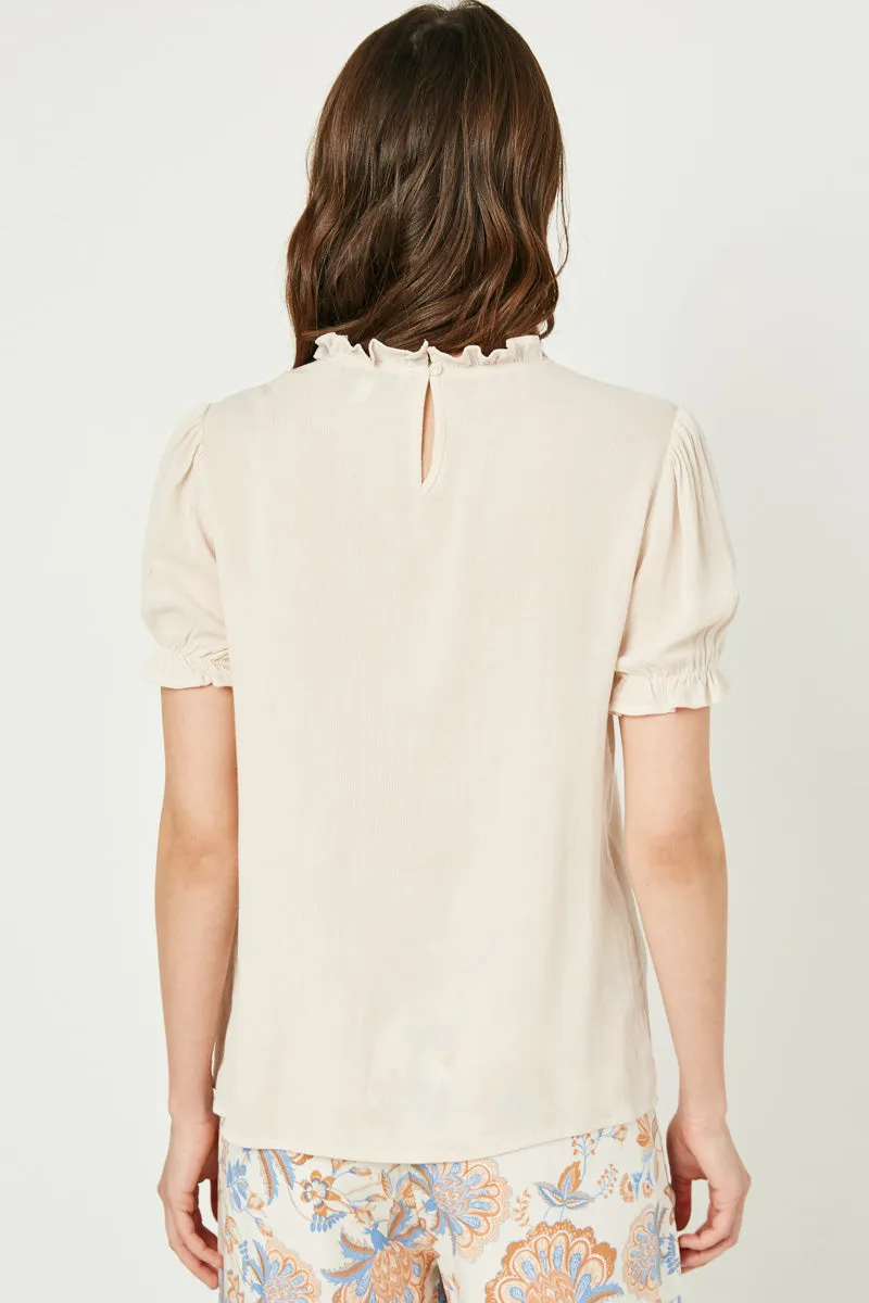 Womens Ruffled Lace Trim Blouse sold by Hayden product image thumbnail 4