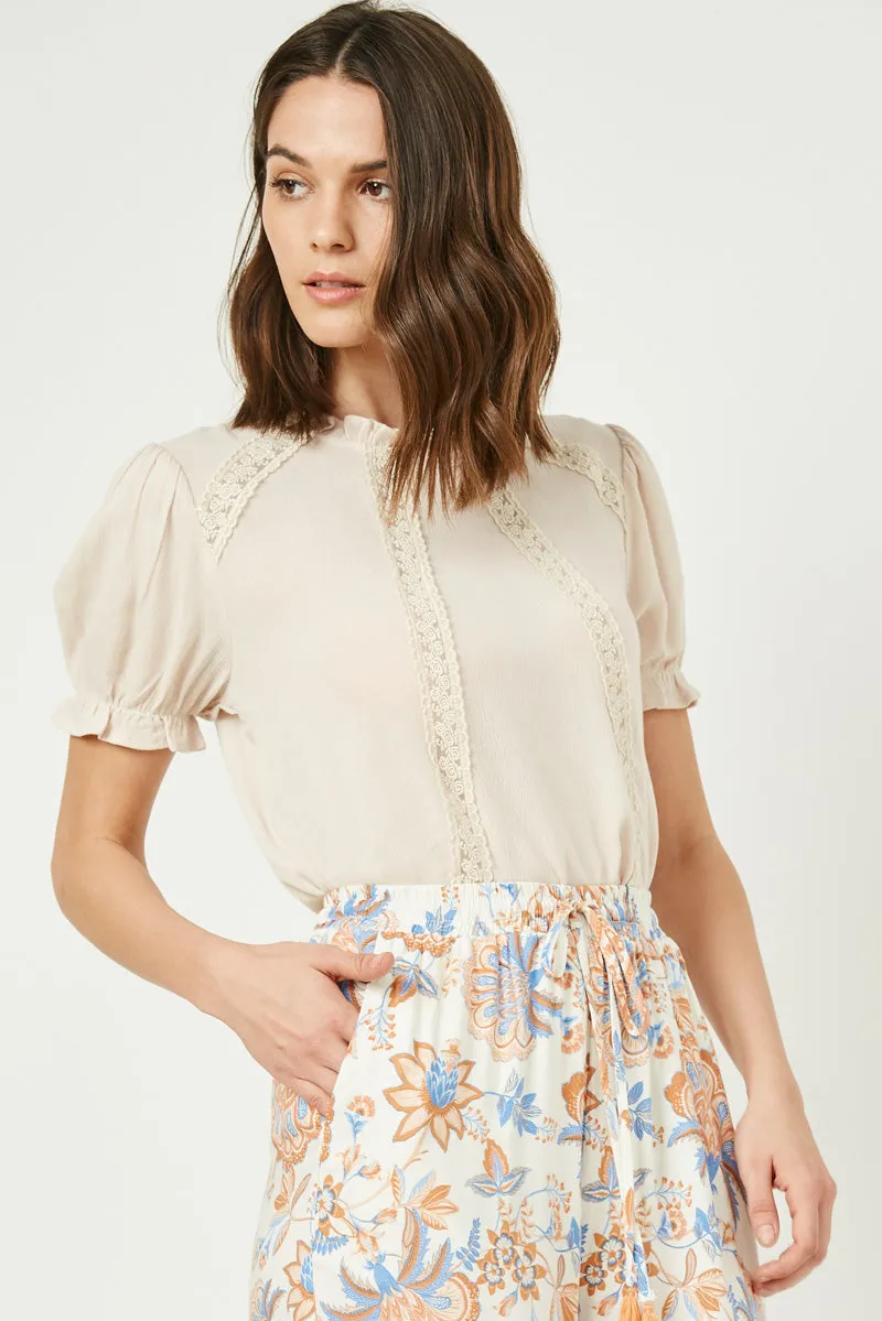 Womens Ruffled Lace Trim Blouse sold by Hayden product image thumbnail 5