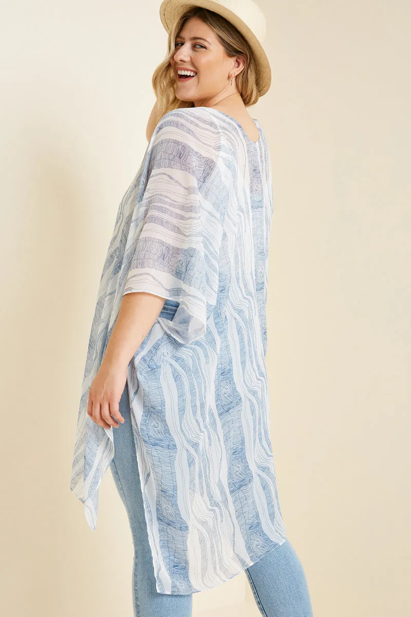 Sheer Printed Kimono sold by Hayden product image thumbnail 2