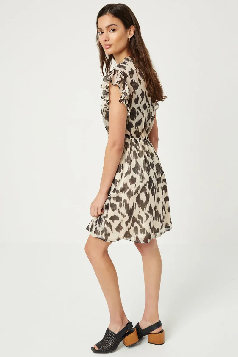 Womens Printed Ruffle Sleeve Mini Dress sold by Hayden product image thumbnail 3