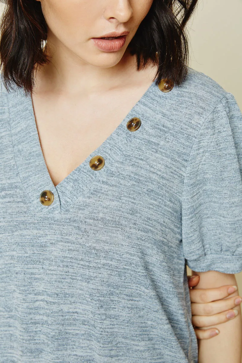 Womens Knit V-Neck Top sold by Hayden product image thumbnail 5
