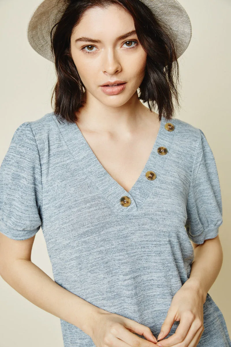 Womens Knit V-Neck Top sold by Hayden product image thumbnail 3