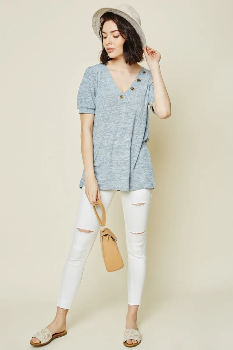 Womens Knit V-Neck Top sold by Hayden product image thumbnail 4