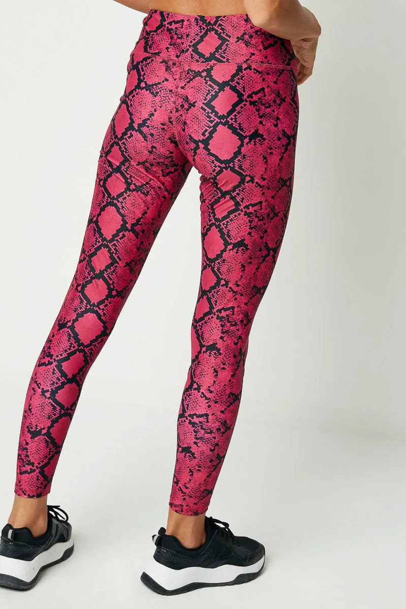 Womens Snake Print Active Leggings sold by Hayden product image thumbnail 3