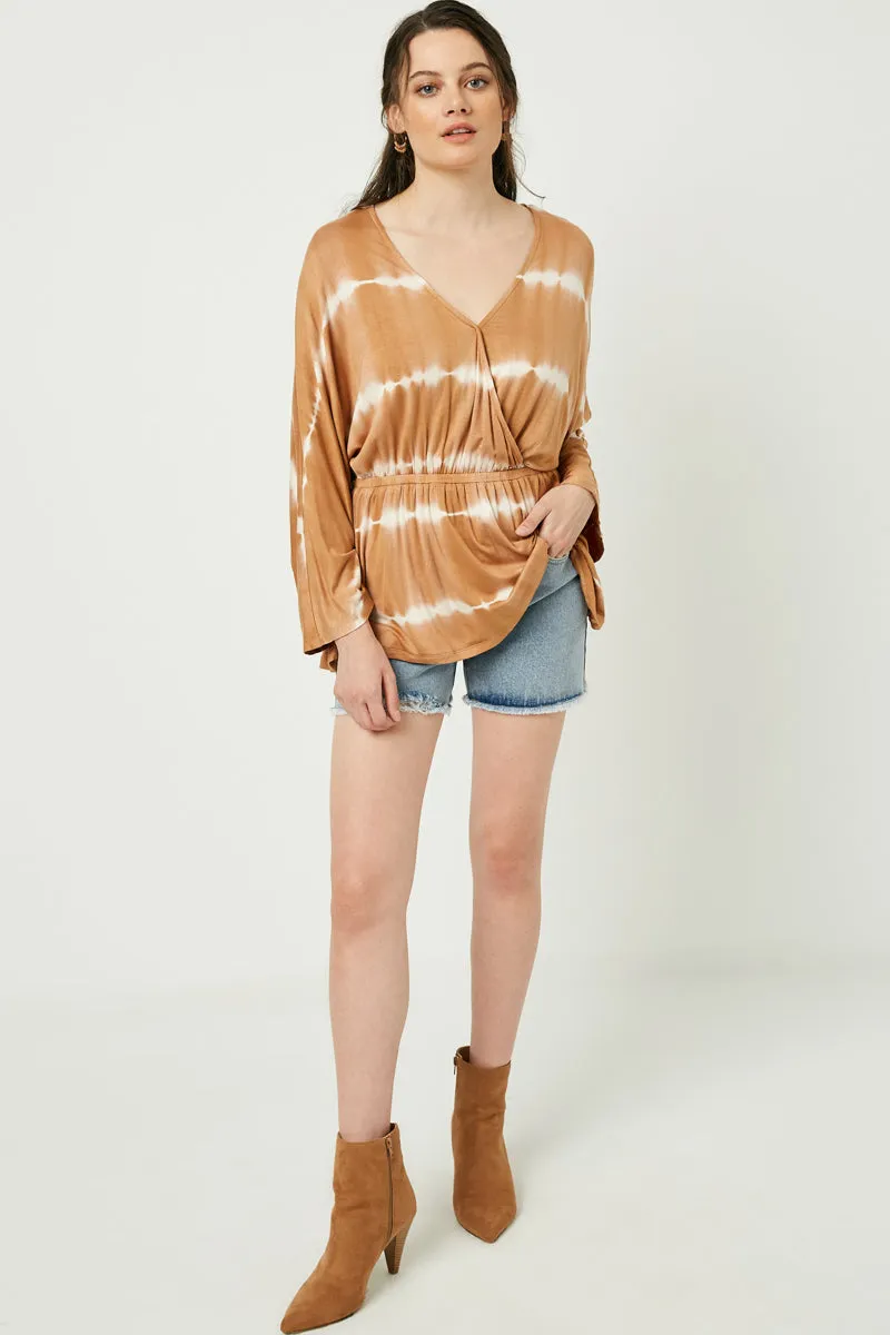 Womens Surplice Tie Dye Dolman Top sold by Hayden product image thumbnail 4